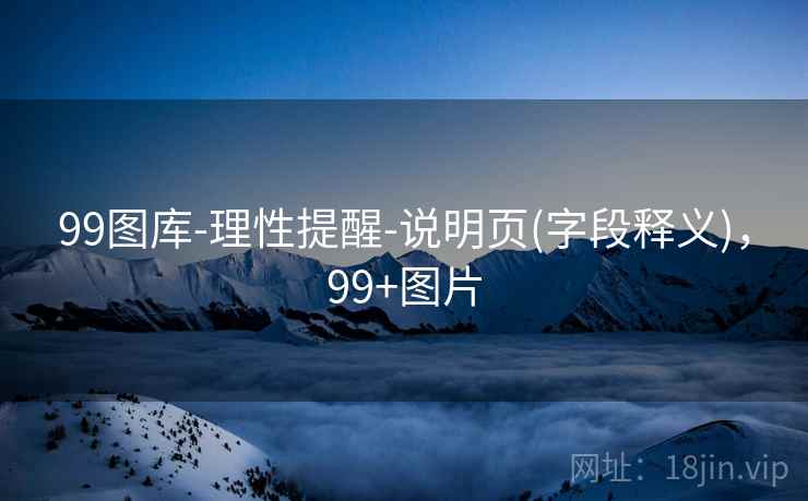 99图库-理性提醒-说明页(字段释义)，99+图片